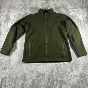 Green Patagonia Synchilla fleece jacket